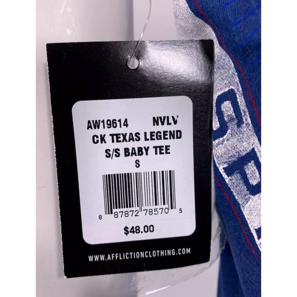 AFFLICTION Women's T-Shirt S/S CK TEXAS LEGEND Tee - Picture 8 of 9